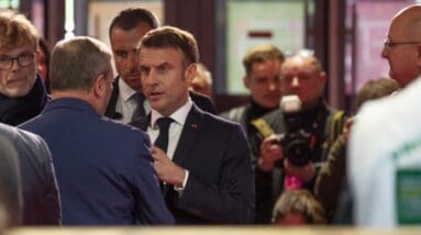 President Emmanuel Macron jeered, booed by angry farmers in Paris
